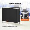 Folding Portable Bar Table, Tradeshow Podium Table for Indoor, Outdoor, Party, Picnic, Exhibition, Includes Carrying Case