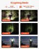 VEVOR Rechargeable Flashlight, High Lumens LED Flashlight with 6 Lighting Modes, IP66 Waterproof Handheld Flash Light for Home, Hiking, Camping