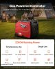 VEVOR Inverter Generator, 4200W Peak Watt Quiet Inverter Generator, Electric Start Inverters Generators for Home Outdoor, Gas Powered, Stable Power