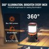 VEVOR LED Camping Lantern, All-in-one, 1000LM, 360Â° Illumination, 4 Lighting Modes, Rechargeable Outdoor Flashlight, USB Charging