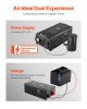 VEVOR Pure Sine Wave Inverter Charger, 4000 Watt, DC 24V to AC 120V Power Inverter with LCD Display, Remote Control