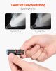 VEVOR Keychain Flashlight, Rechargeable Mini LED Flashlight, 200 High Lumens Pocket-Sized Flashlight with 2 Lighting Modes