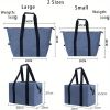 Collapsible Cooling Shopping Bag â€“ 5.28 Gallon Capacity with Thermal Insulation for Fresh Food Storage